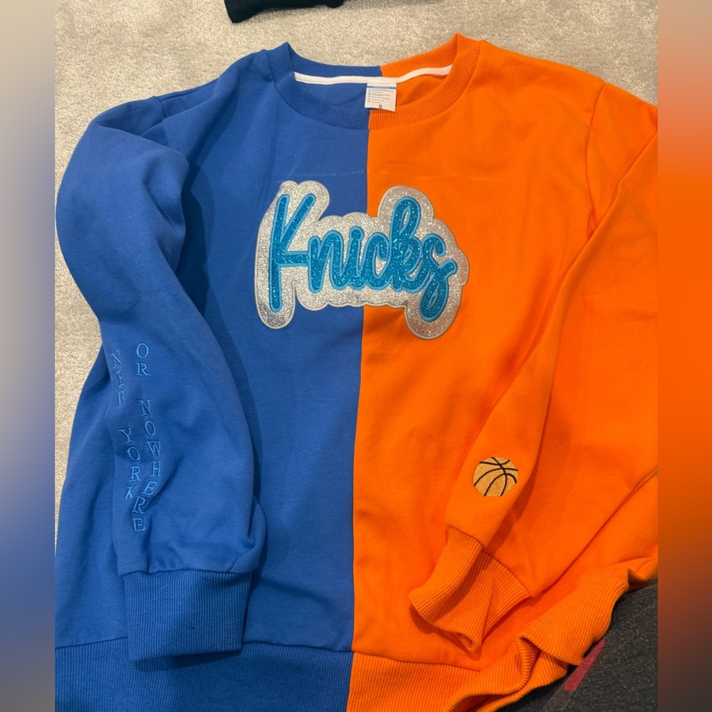 Kids Blue and Orange Sweatshirt